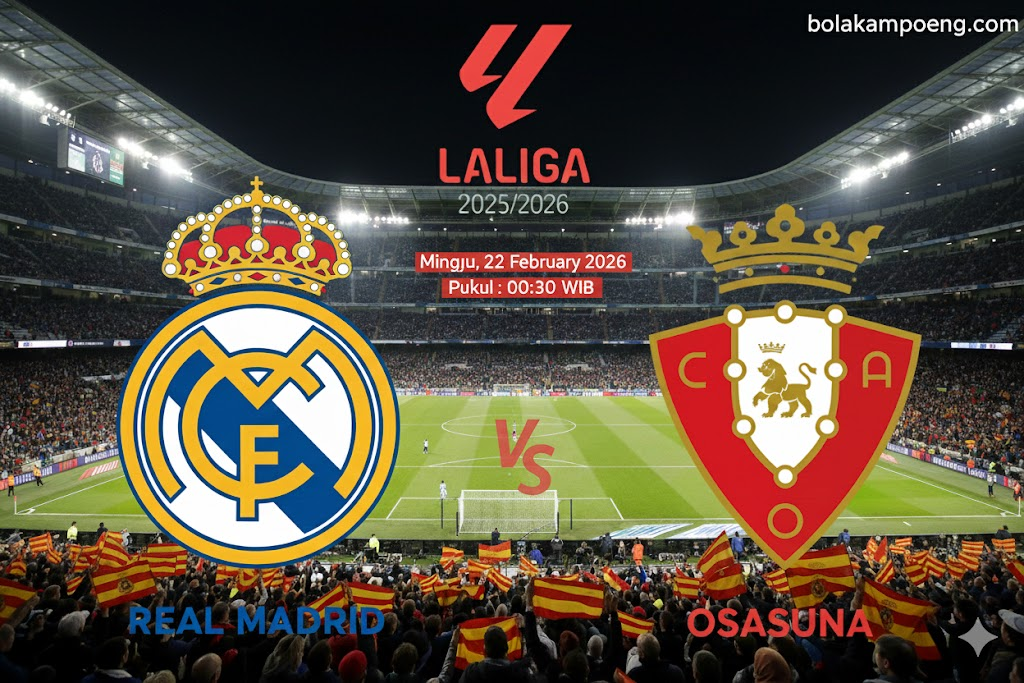 Prediksi Madrid vs Osasuna 22 February 2026