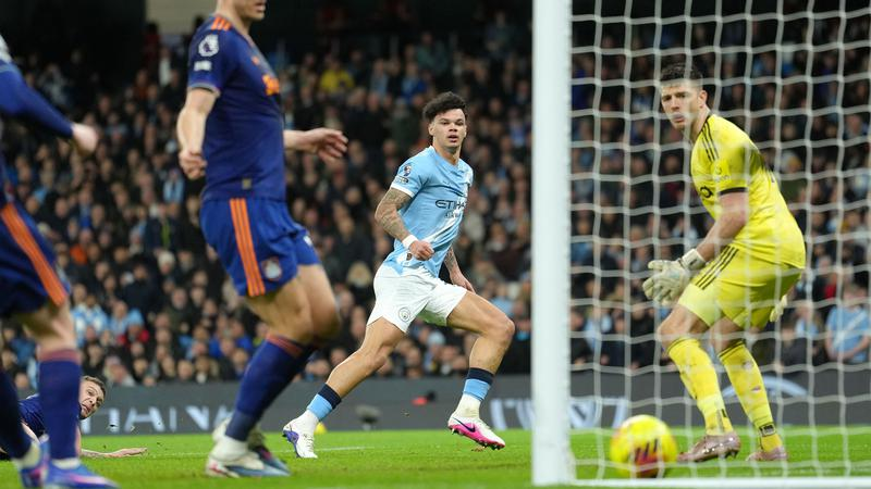 Man of the Match Man City vs Newcastle Nico O'Reilly
