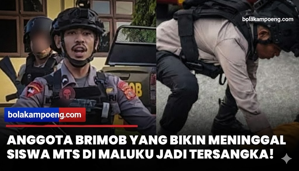 Anggota Brimob Maluku yang Hantam Pelajar