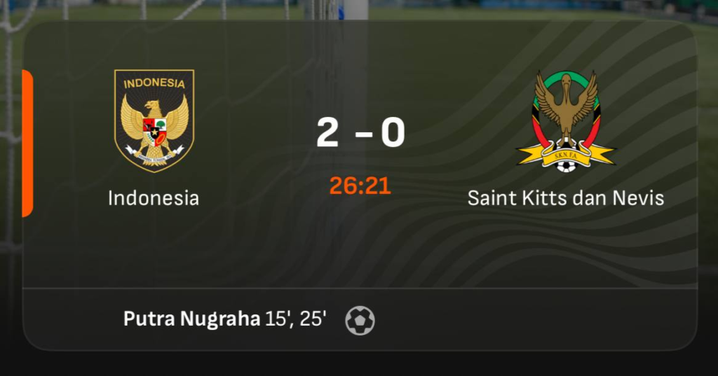 2 Gol Indah Beckham Putra vs Saint Kitts and Nevis