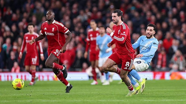 Hasil Liverpool vs Man City