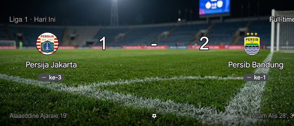 Hasil Persija Jakarta vs Persib Bandung